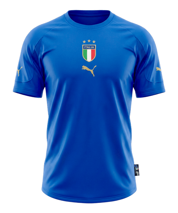 Italy Home Soccer Jersey Retro 2004