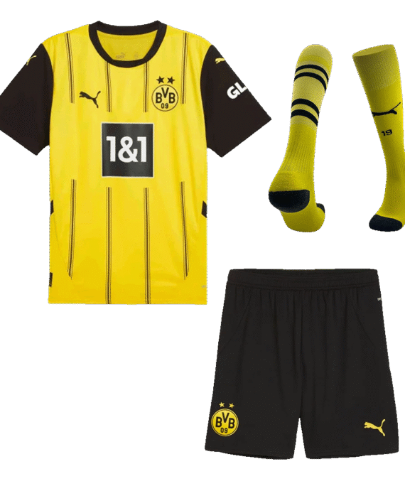 Dortmund Home Jersey Kit (Jersey+Shorts+Socks)