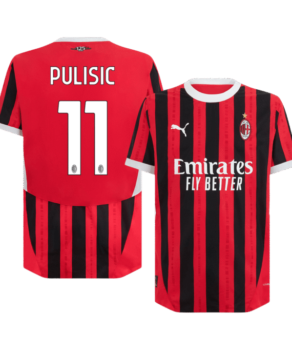 AC Milan PULISIC #11 Home Jersey Authentic