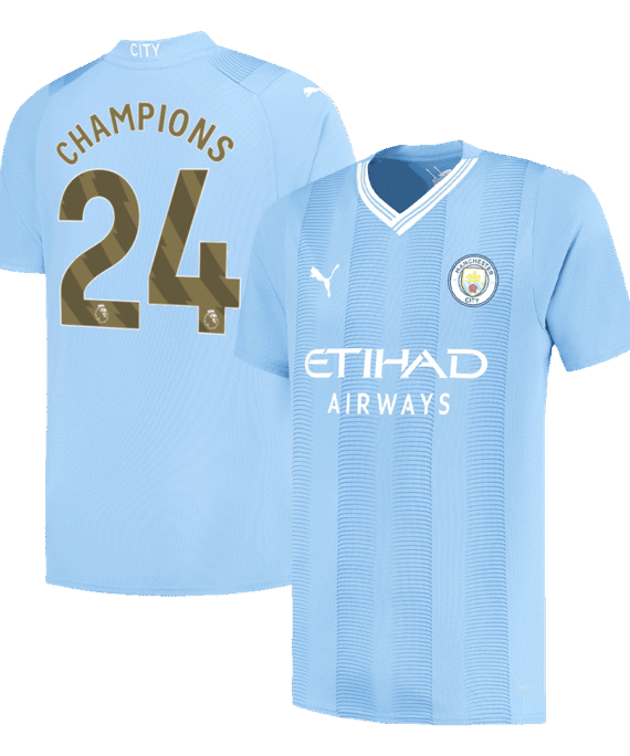 Manchester City CHAMPIONS #24 Home Jersey 2023/24