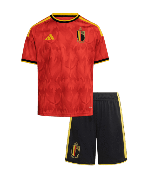 Kid's Belgium Home Soccer Jersey Kit(Jersey+Shorts) 25/26 Red