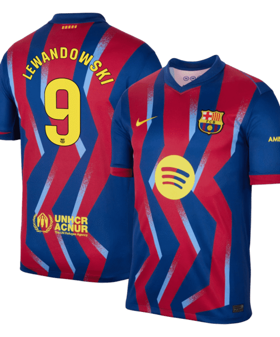 Barcelona LEWANDOWSKI #9 Fourth Away Soccer Jersey 2025/26