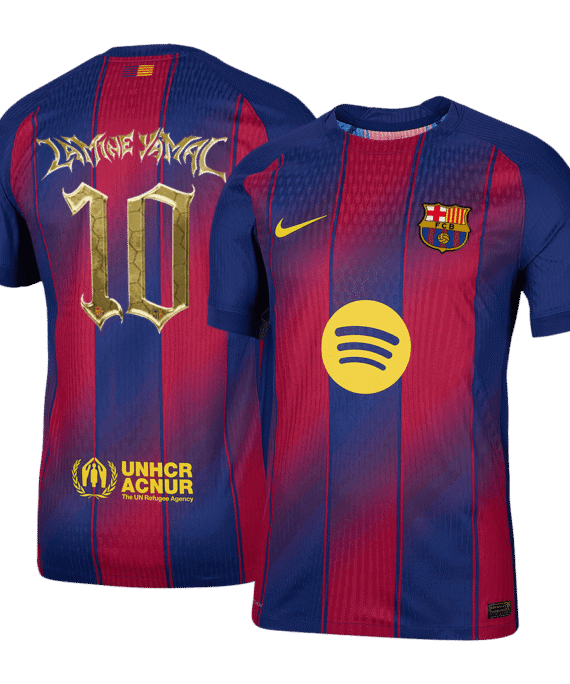LAMINE YAMAL #10 Kopa Trophy Edition Authentic Barcelona Home Soccer Jersey 2025/26 Red&Blue