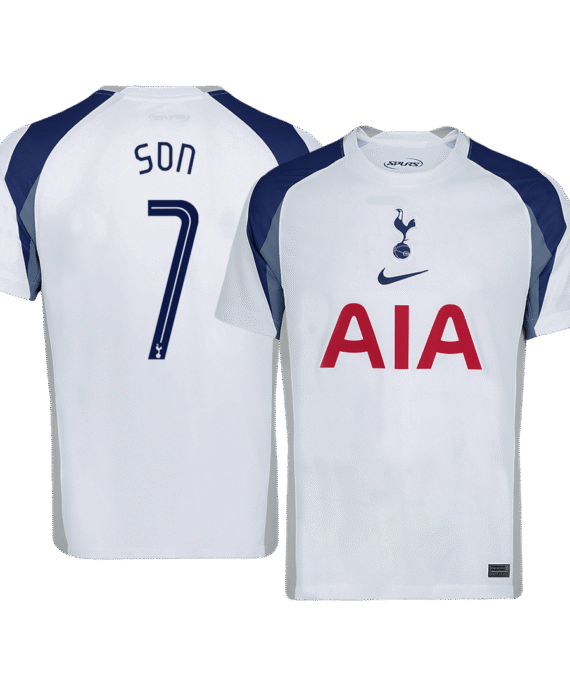 SON #7 Tottenham Hotspur Home Soccer Jersey 2025/26 White - UCL
