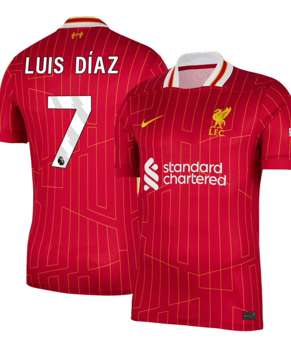 Liverpool LUIS DÍAZ #7 Home Soccer Jersey