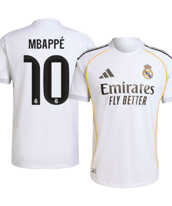 Real Madrid MBAPPÉ #10 Home Soccer Jersey 2025/26
