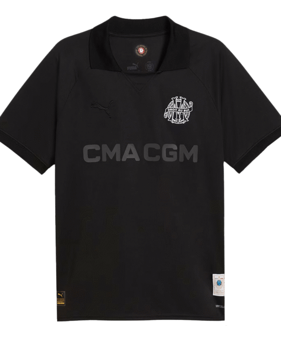 Marseille Goalkeeper Soccer Jersey - Black（125th Anniversary）