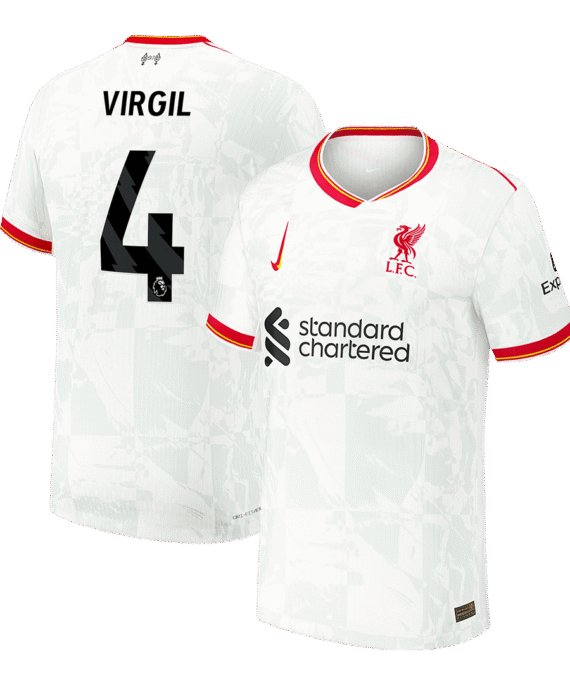 Liverpool VIRGIL #4 Third Away Soccer Jersey Authentic