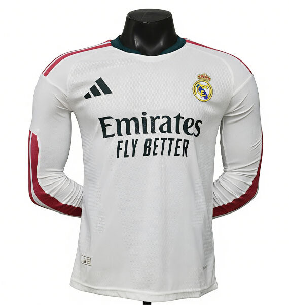 Soccer Jersey Real Madrid Home Equipment 2026/2027 (Player Edition) Long sleeve