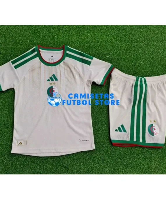 Soccer Jersey ALGERIA Home Equipment Mundial 2026 White Kids' Kit (Player Edition)