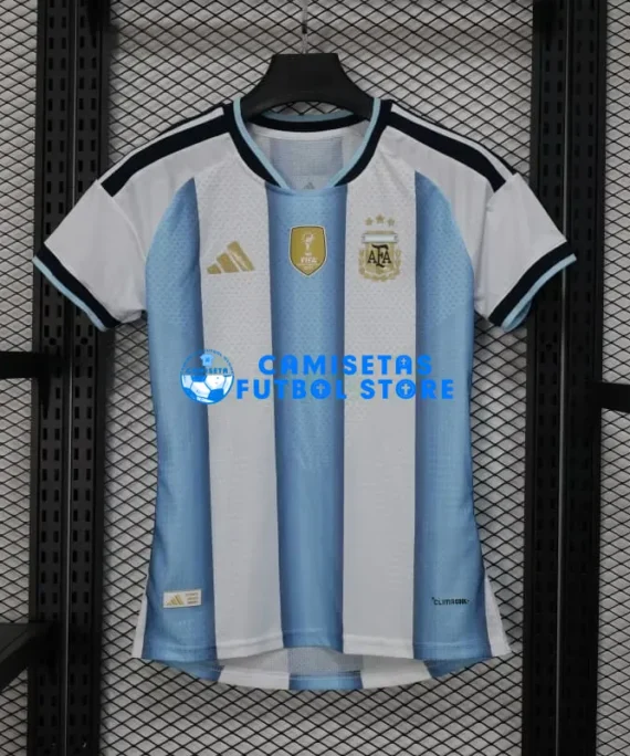 Soccer Jersey Argentina Home Equipment Mundial 2026 Blue/White Women with FIFA2022 (Player Edition)