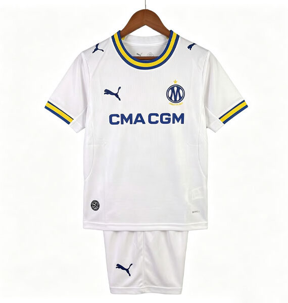 Soccer Jersey Marsella Home Equipment 2026/2027 Kids' Kit